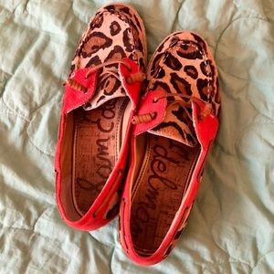 Sam Edelman Leopard Boat Shoes